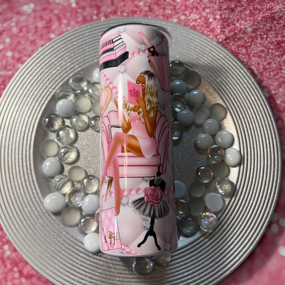 Custom 20oz Skinny Tumbler with Lid - NEW